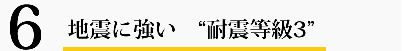 6 地震に強い”耐震特級3